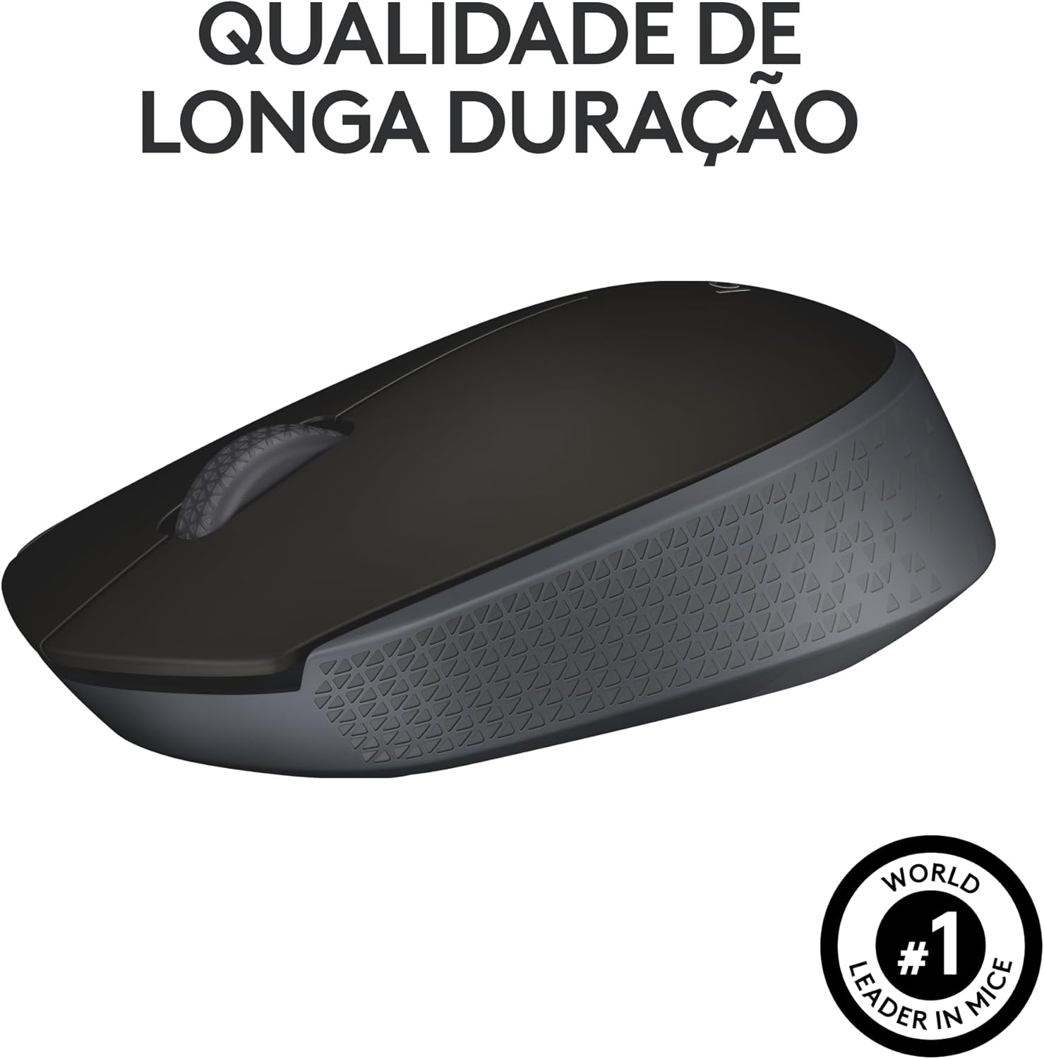 Mouse sem fio Logitech M170 com Design Ambidestro Compacto – Preto