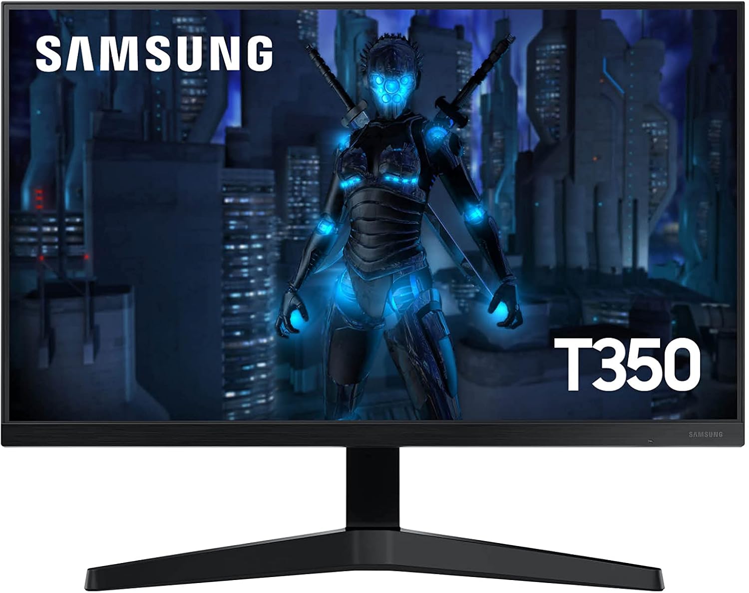 Samsung T350 – Monitor Gamer, 24″, FHD, 75Hz, HDMI, VGA, FreeSync, Preto
