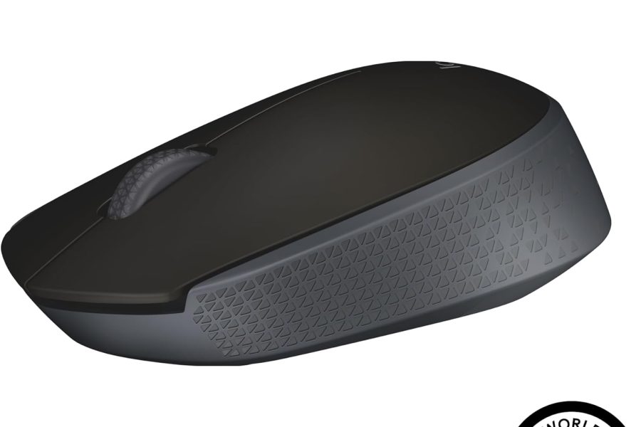 Mouse sem fio Logitech M170 com Design Ambidestro Compacto – Preto